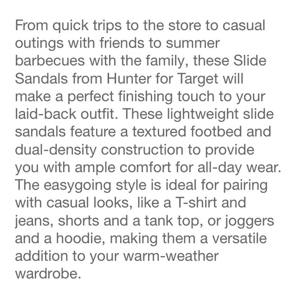 Hunter for Target women striped slide sandals - Picture 5 of 6